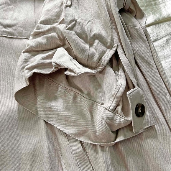 NEW PHOTOS! BLOUSE, STRETCH TWILL, COLOUR LINEN, SIZE 4X, BUTTON & TAB  ¾ SLEEVE - Picture 16 of 16
